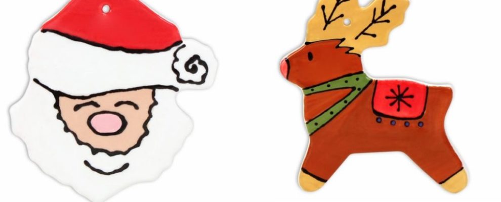 Santa and His Reindeer - Paint Your Own Christmas Ornaments Painting Party